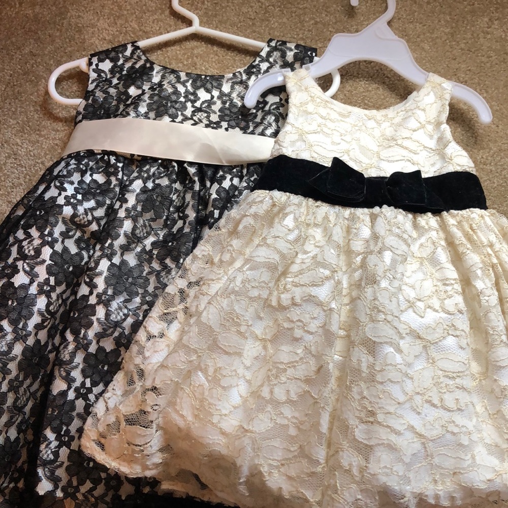 Two formal 12 month dresses